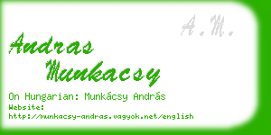 andras munkacsy business card