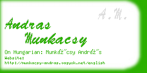 andras munkacsy business card